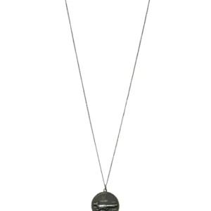 12inch Silver Necklace with  Sterling Silver Road Runner Pendant 12.80 Grams