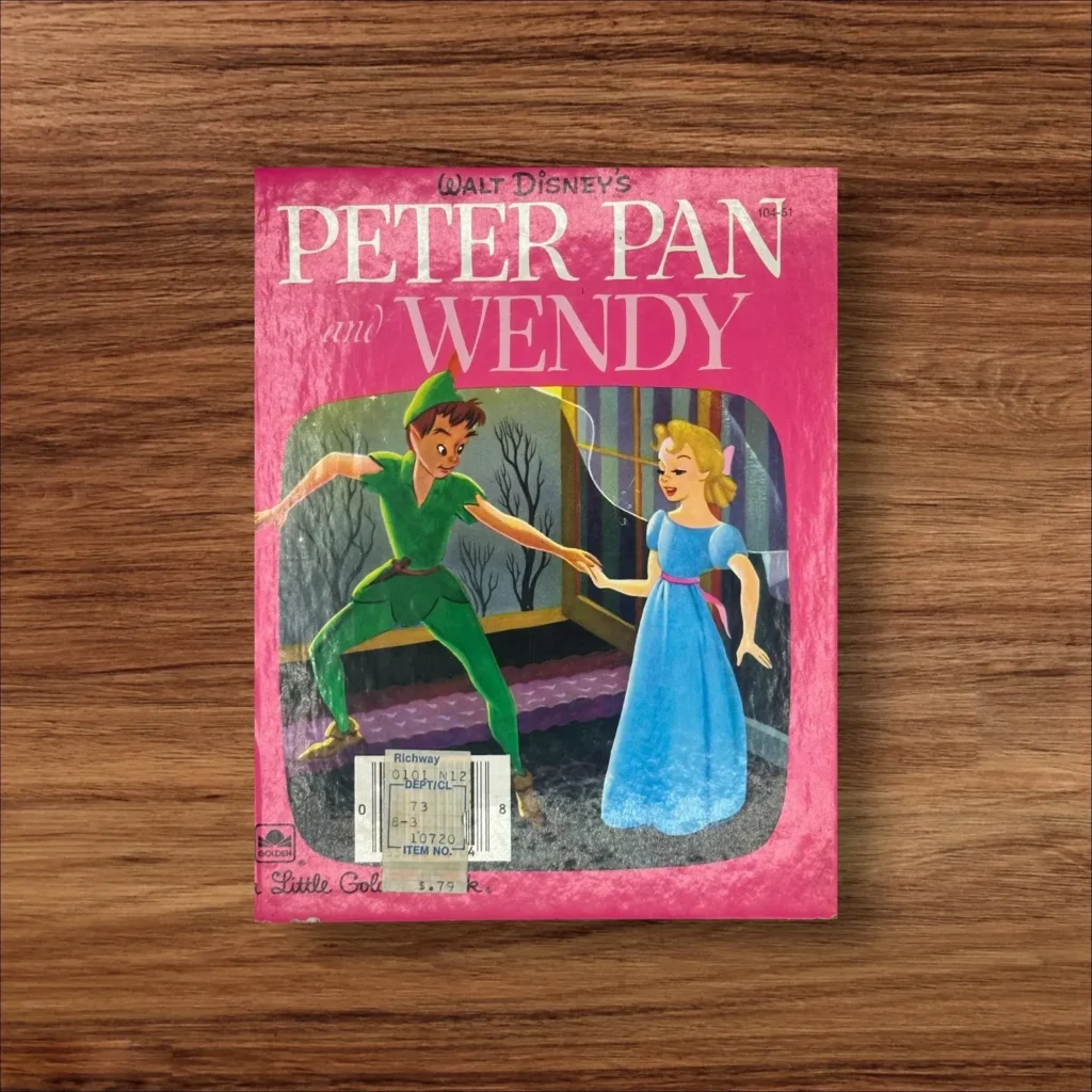 A Little Golden Book Walt Disney's Peter Pan and Wendy 104-51 copyright 1952