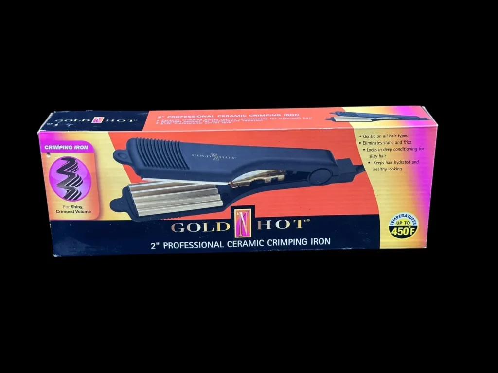 Gold N Hot 2 inch Profession Ceramic Crimping Iron New (Front)