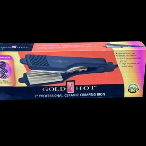 Gold N Hot 2 inch Profession Ceramic Crimping Iron New