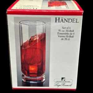 Handel Set of 4 Hi Ball Glasses New