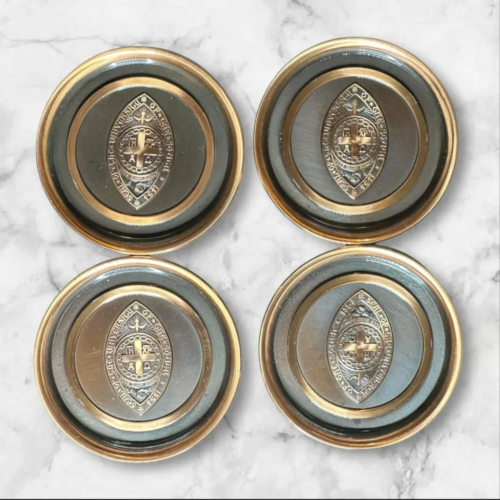 Hyde Park Gifts Copper Coasters Set of 4 New