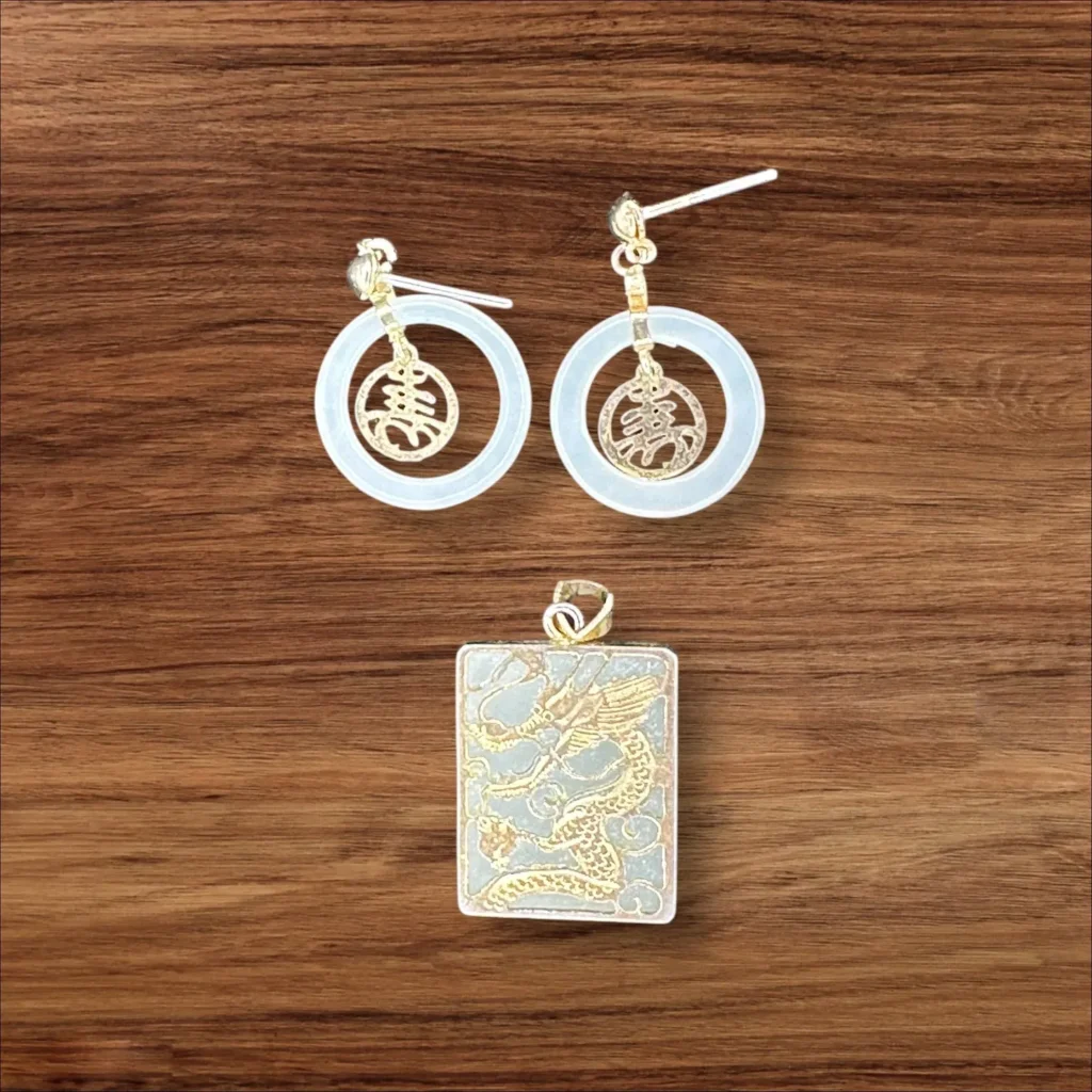 Jade Earrings and Pendant (Front)
