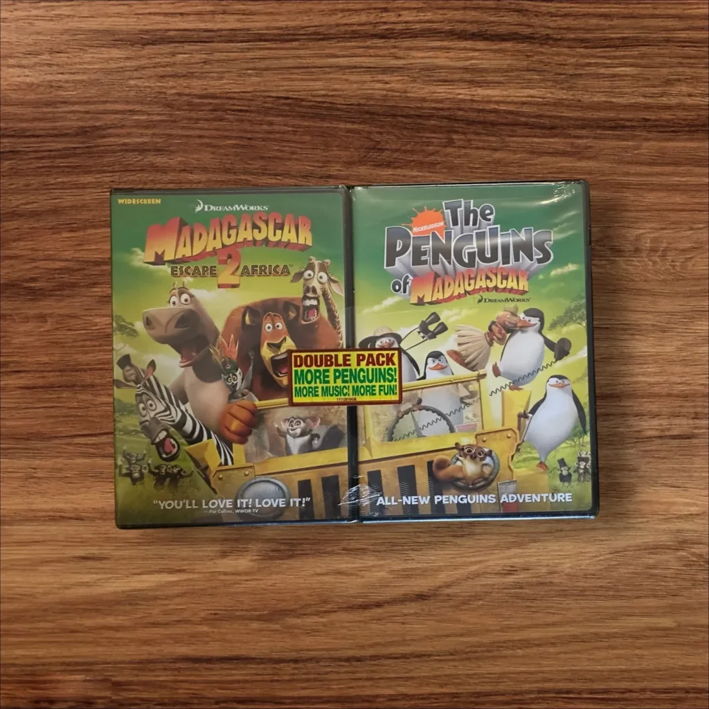 NEW Madagascar 2 The Penguins of Madagascar Double DVD Pack (DVD, 2-Disc Set)