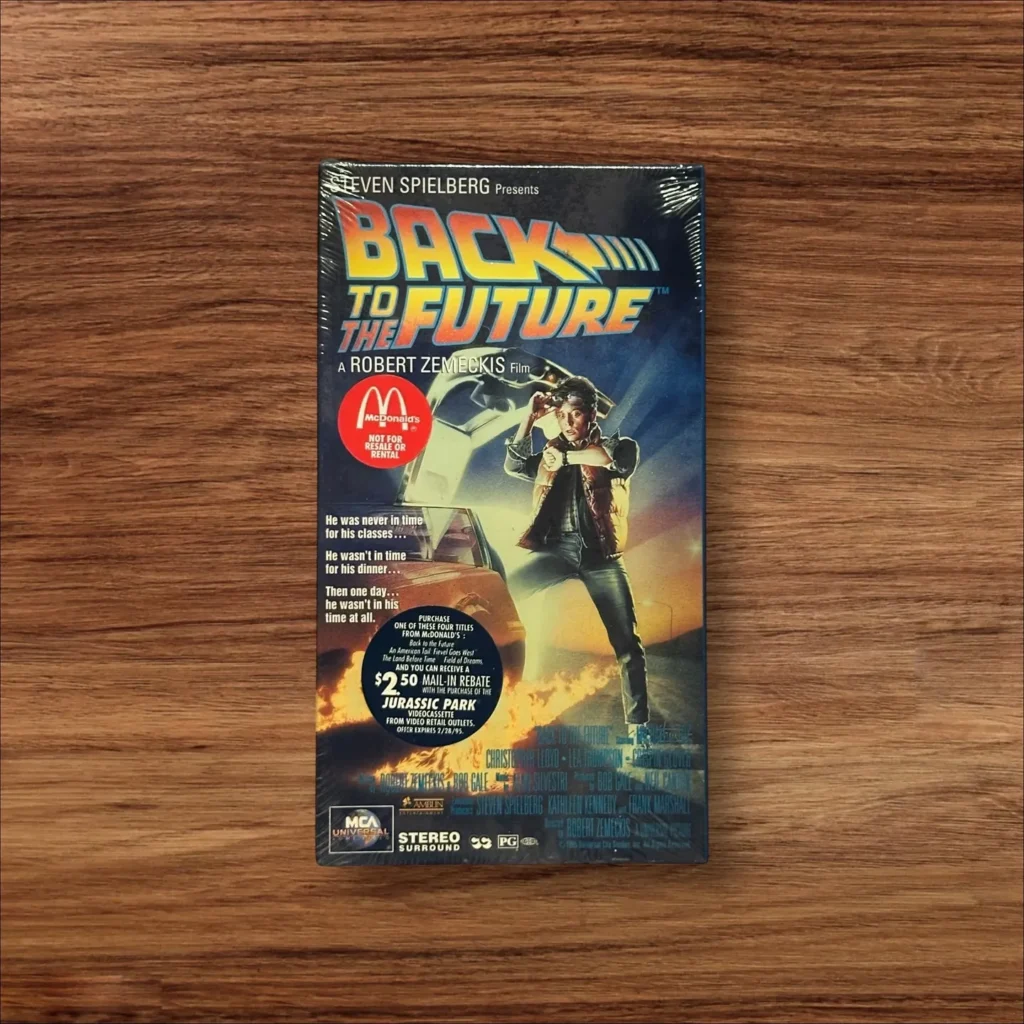 Sealed Back to the Future VHS Mcdonald's Promo