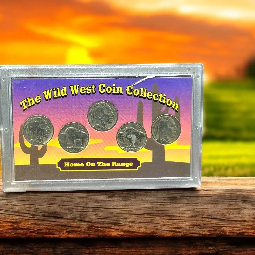 The Wild West Coin Collection Home On The Range 5 Buffalo Nickels
