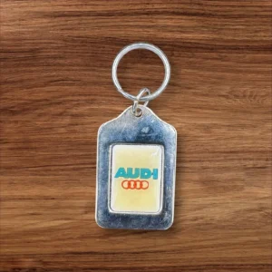Vintage AUDI Keyring Blue