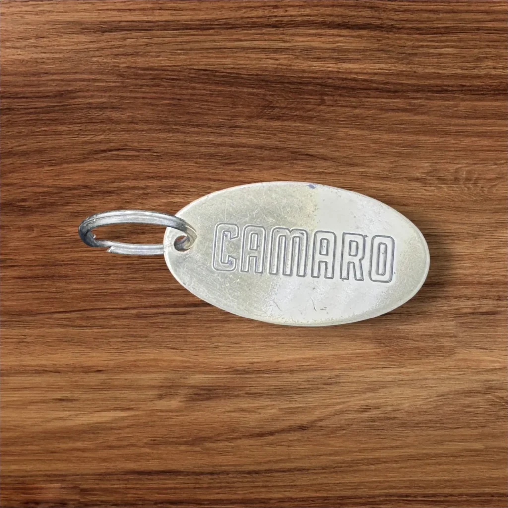 Vintage Brass CAMARO Keyring