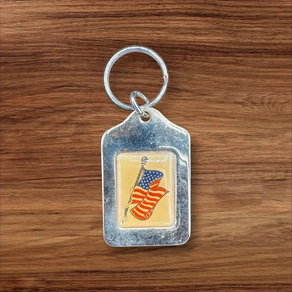 Vintage Flag Keyring