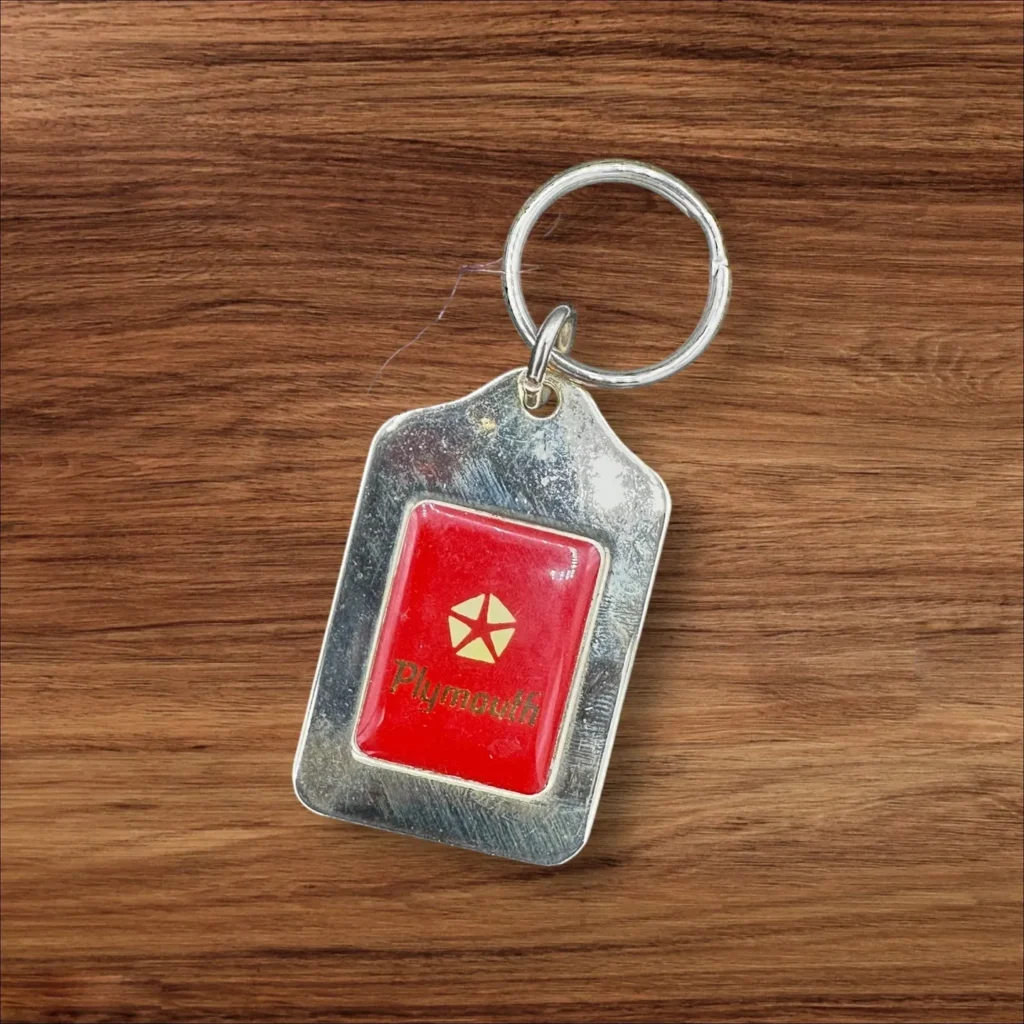 Vintage Plymouth Keyring