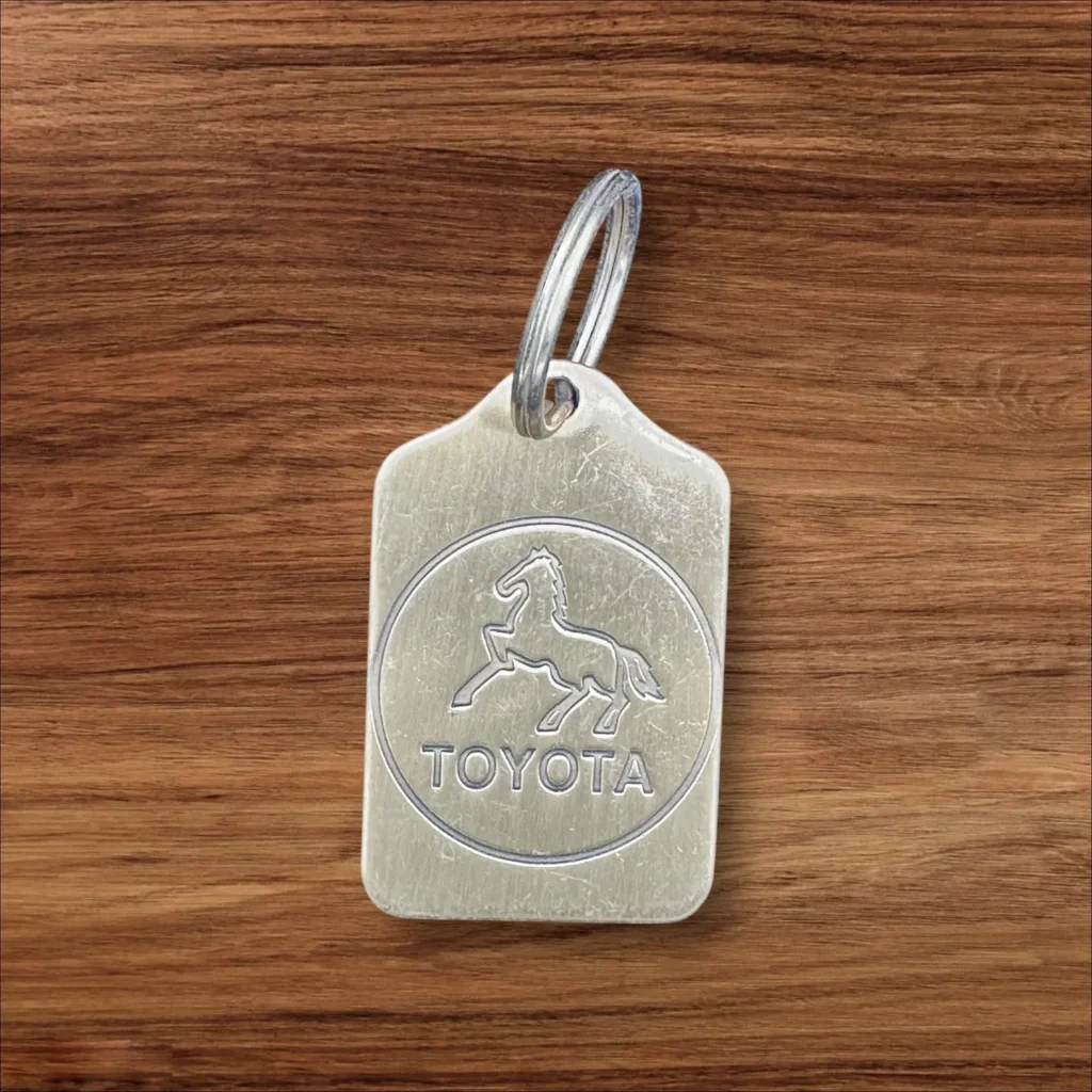 Vintage TOYOTA Brass Keyring
